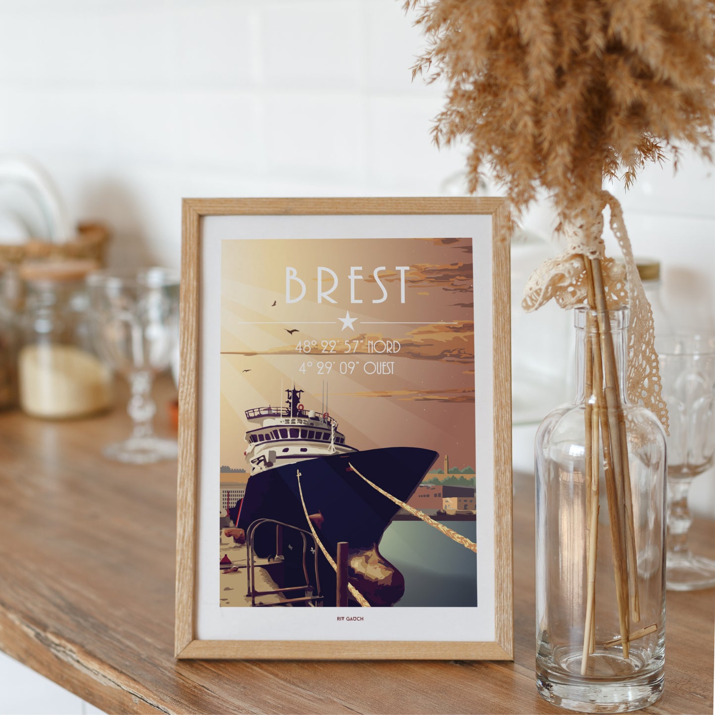 Carte postale Brest Quai Malbert