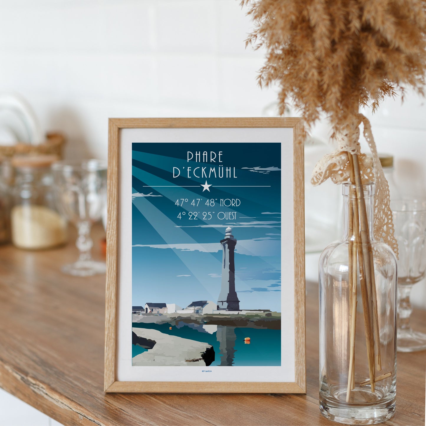 Carte postale Phare d'Eckmül