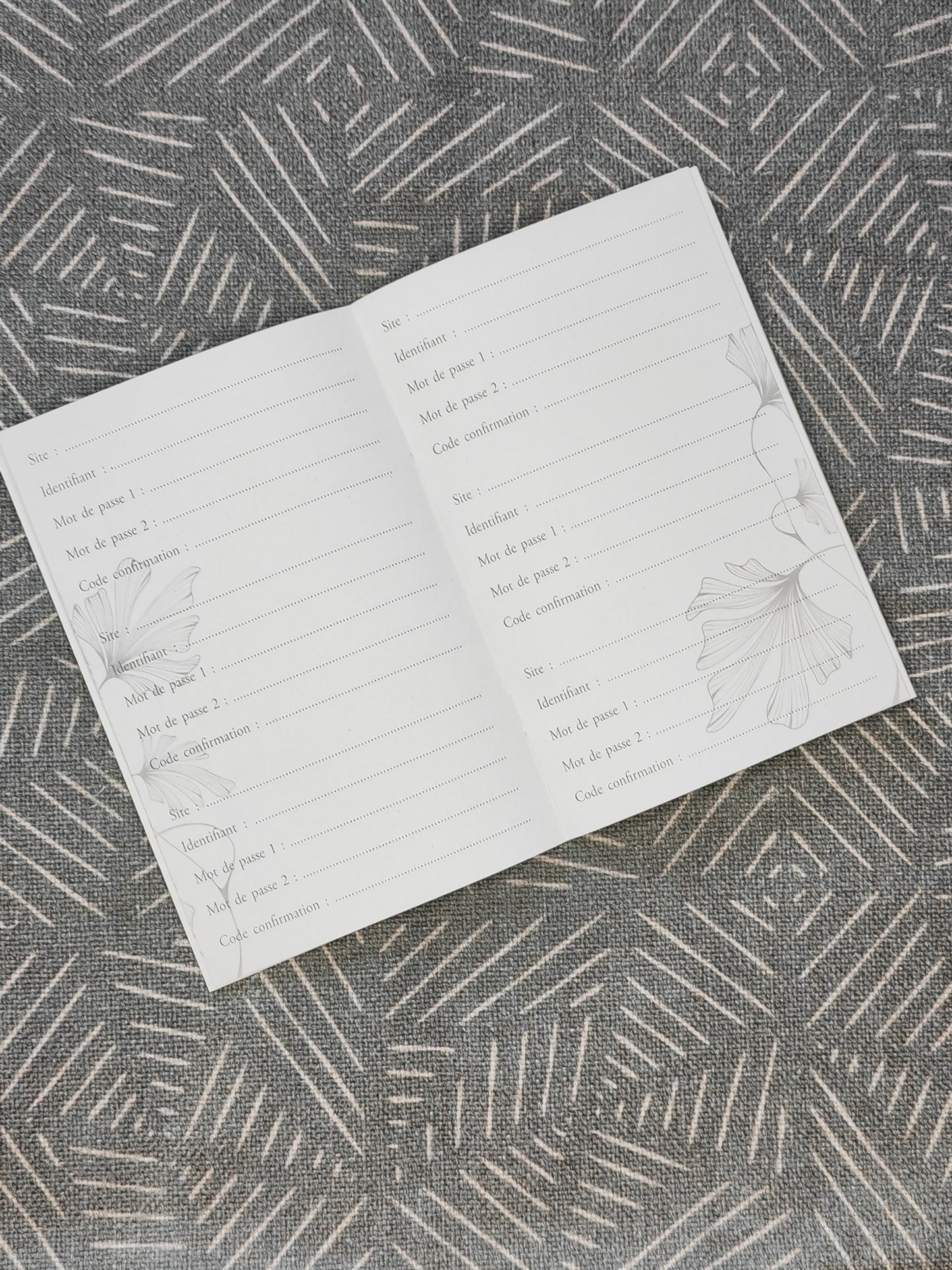 Carnet à mot de passe